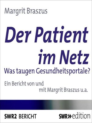 cover image of Der Patient im Netz